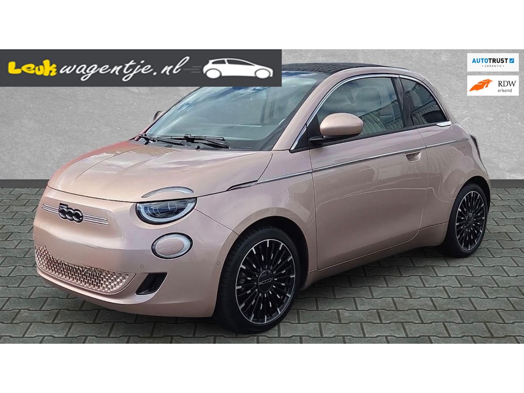 Fiat 500C E La Prima 42 kWh Cabrio *camera *leer *carplay