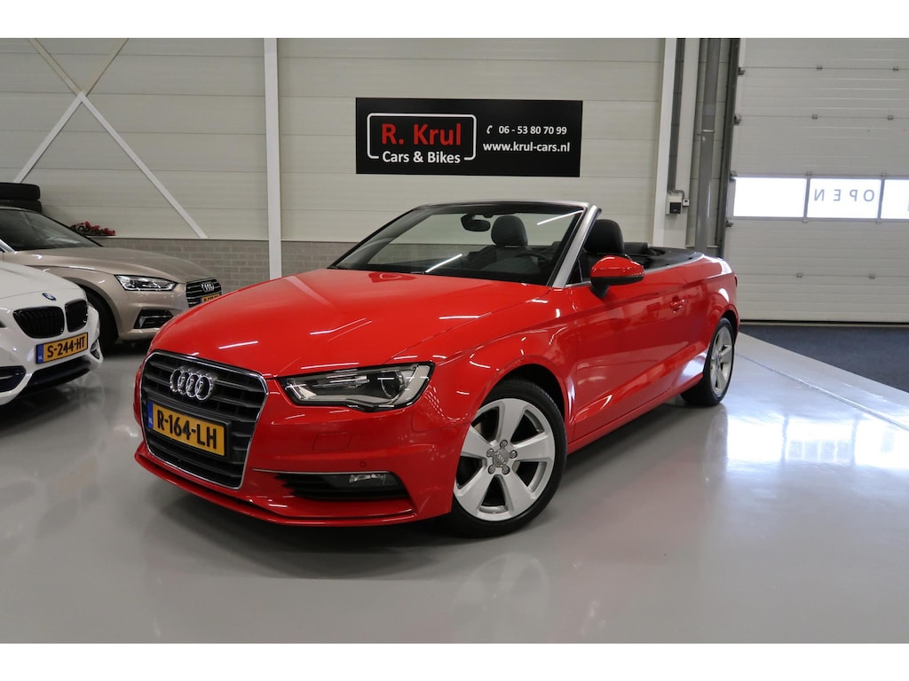 Audi A3 Cabriolet 1.4 TFSI CoD Ambiente Pro Line Plus Automaat Navigatie Leer/Alcantara Stoelverwarming Cruise control Sportstoelen Boekjes aanwezig