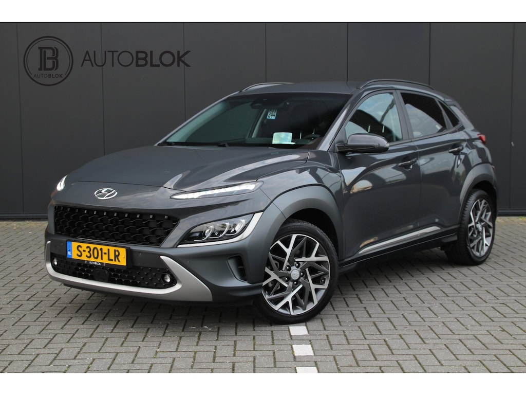Hyundai Kona 1.6 GDI HEV Premium | AUTOMAAT | Stoelverwarming | Stoelventilatie | Trekhaak | Leer |