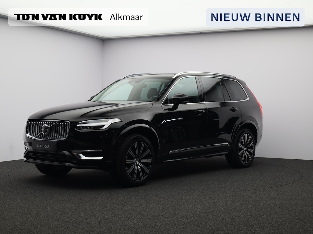 Volvo XC90 T8 390PK Recharge AWD Business Pro / Trekhaak / Leder / BLIS / Adaptive Cruise / Verwarmbaar Stuurwiel + Voorstoelen / 20" / Harman Kardon /