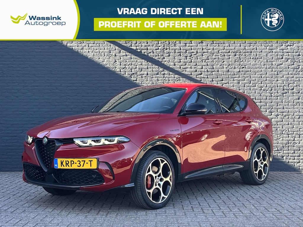 Alfa Romeo Tonale 1.3T PHEV Veloce Elektrisch tot 80km WLTP Range | Adaptief Onderstel | Stoel- Stuurverwarming | Camera | Sensoren Voor + Achter | Climate Control | Navigatie | CarPlay |