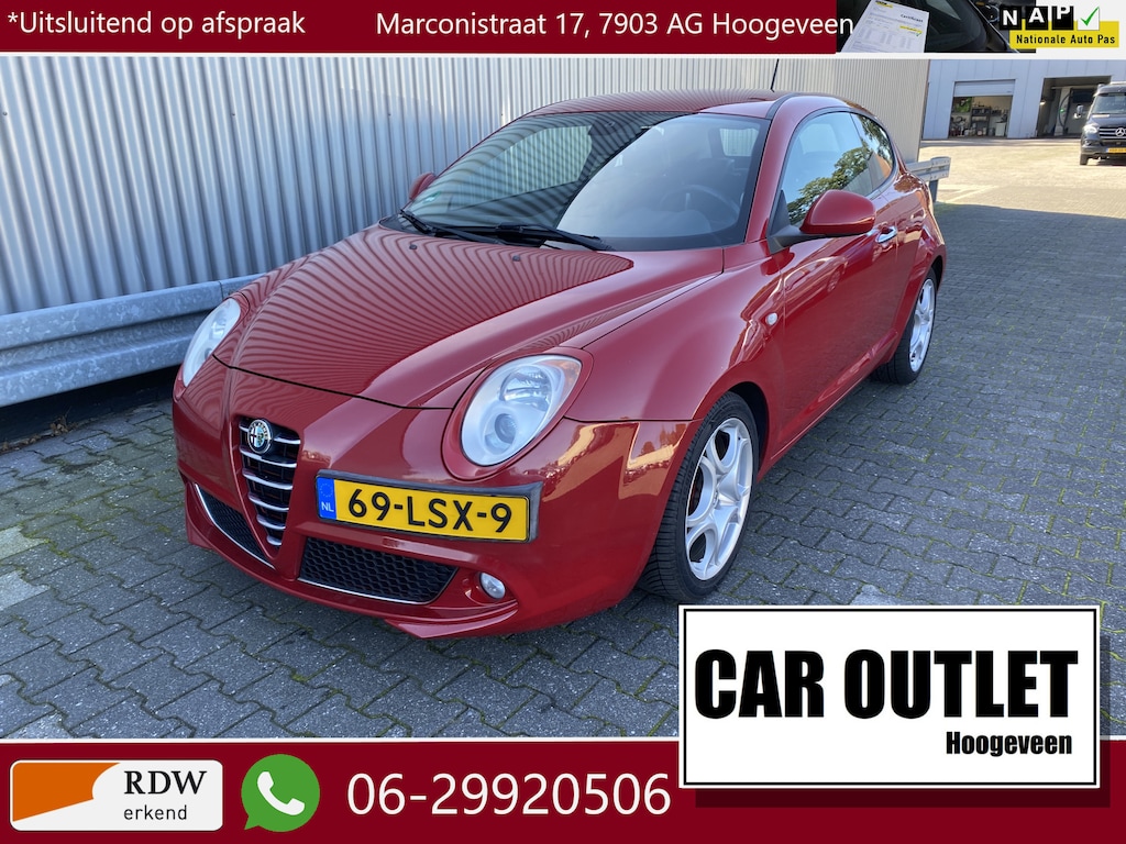 Alfa Romeo MiTo 1.4 Distinctive Leer, Clima, CC, PDC, LM, nw. APK – Inruil Mogelijk –