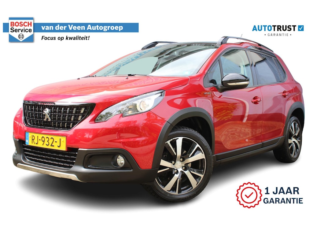 Peugeot 2008 1.2 PureTech GT-line | Incl. 12 maanden Garantie | Panorama dak | Trekhaak | Achteruitrijcamera | Cruise controle | Parkeersensoren | Apple CarPlay/Android Auto | Navigatie | Climate controle | DAB Radio | Origineel NL Auto | NAP |