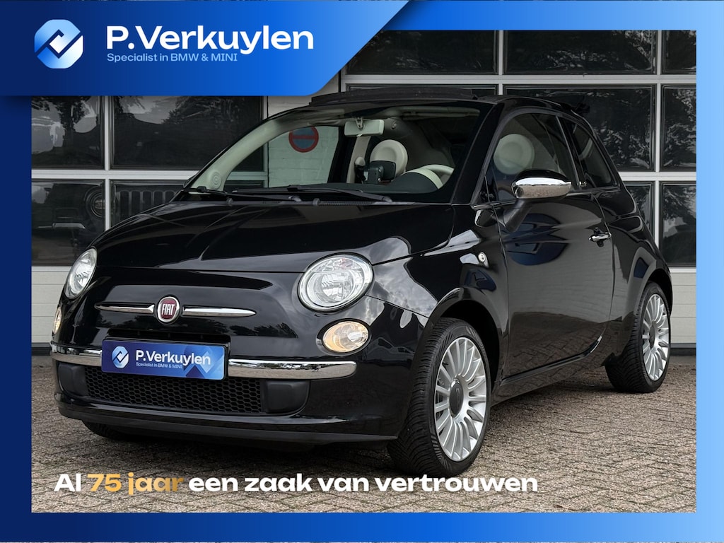 Fiat 500C 1.2 Lounge | AIRCO | LEDER | BLUETOOTH BELLEN | PARKEERSENSOREN | 16 INCH LM VELGEN | NIEUWE DISTRIBUTIE |
