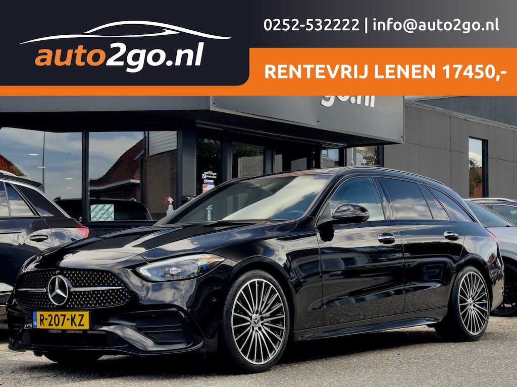 Mercedes-Benz C-klasse Estate 200 AUT9 AMG-LINE PANODAK LEDER NAVI CAMERA DIGI-DASH APPLE-CARPLAY LED LMV PDC