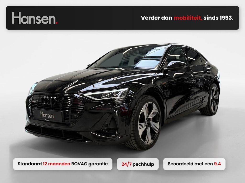 Audi e-tron Sportback 50 quattro S edition 71 kWh I Stoelverwarming I Cruise Control I Leder I Camera I Elek. Achterklep I