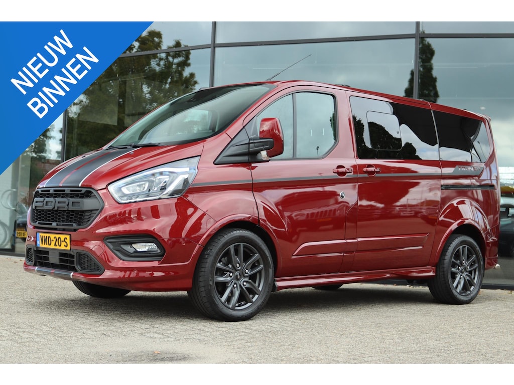 Ford Transit Custom 320 2.0 TDCI L1H1 185PK SPORT DC DUBBEL CABINE 5-PERS. | DUBBEL SCHUIFDEUR | CAMERA | CARPLAY | CRUISE ADAPT. | TREKHAAK