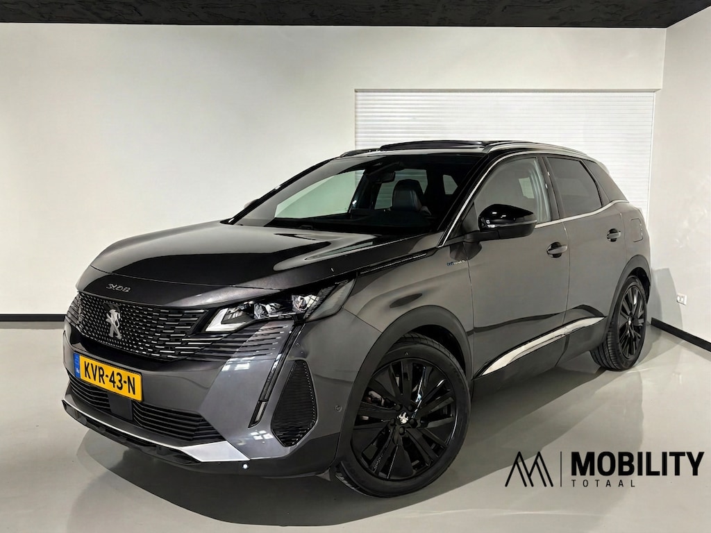 Peugeot 3008 1.6 HYbrid 225PK GT|Black Pack|PANODAK|Focal|360|Carplay|Navi|PDC|ACC|Side assist|Lane Assist|