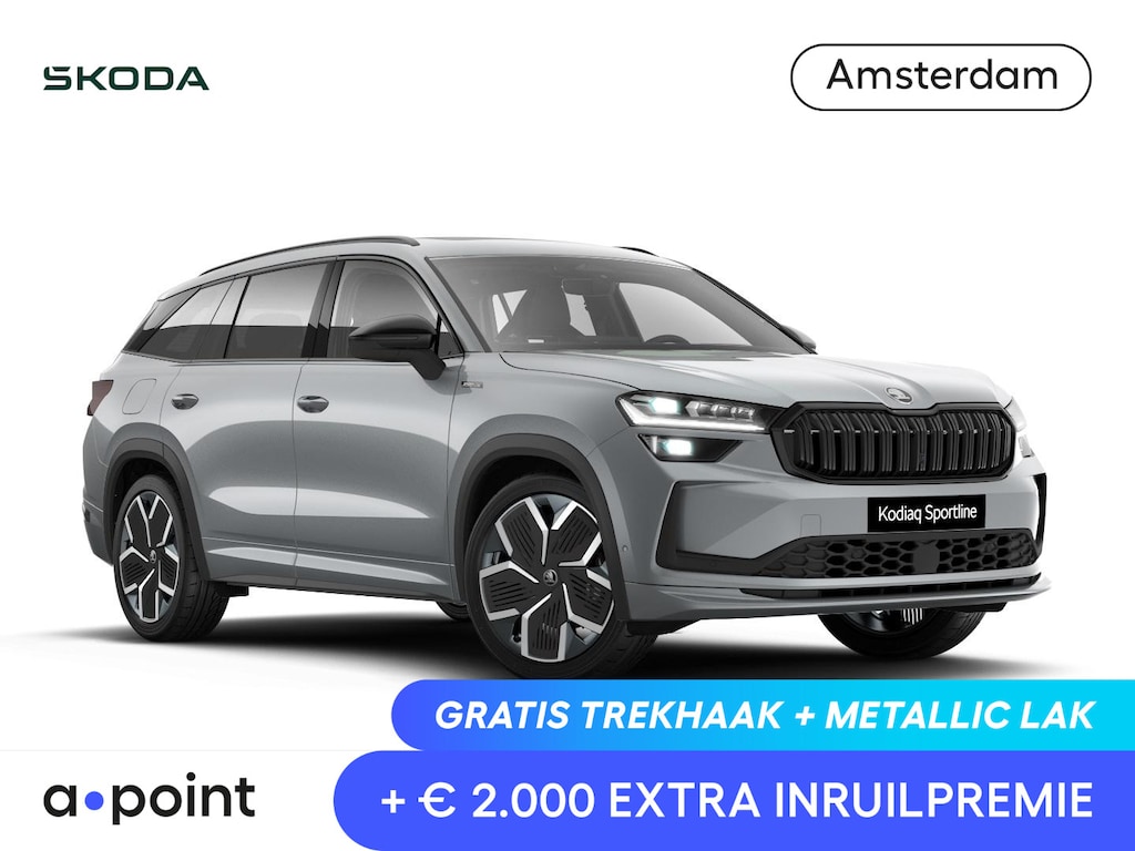 Skoda Kodiaq 1.5 TSI PHEV Sportline Limited 204 pk 6 versn. DSG | Comfort Pakket | Dynamic Chassis Control Pakket | Panorama Dak | Head-up display | Parkeer Pakket | Trekhaak | Winter Pakket