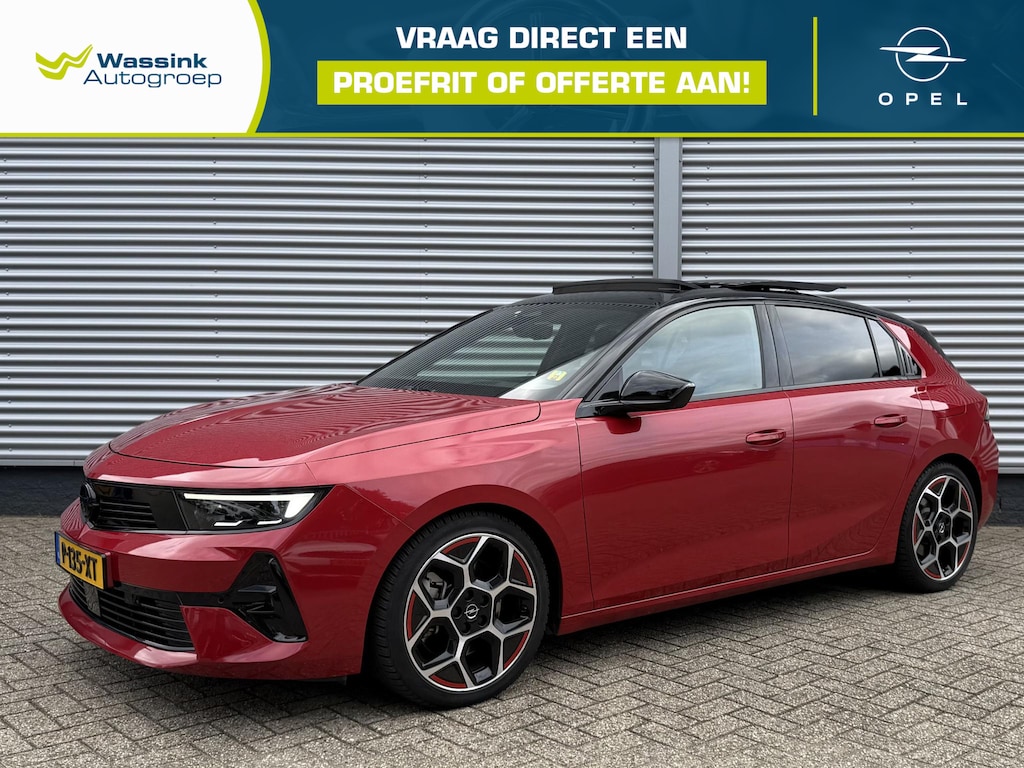 Opel Astra 1.6 Hybrid GS Line | HUD | AGR Stoel | Stoel/Stuurwielverwarming | Schuif/Kanteldak | 360 Camera | Dodehoekdetectie |