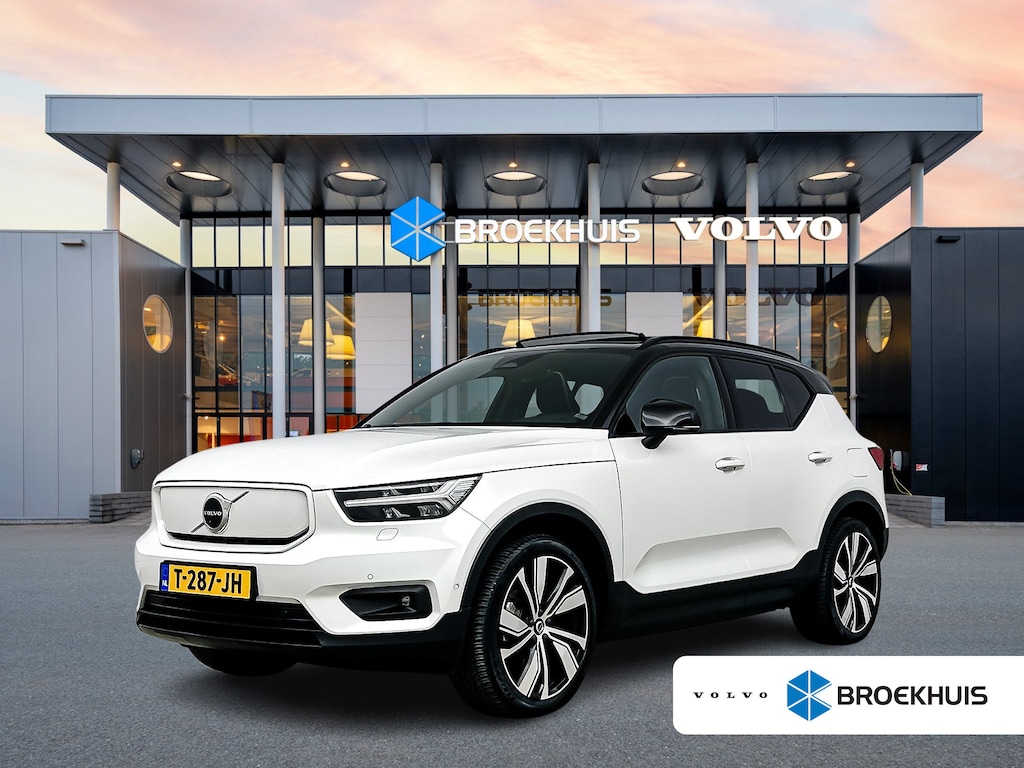 Volvo XC40 Recharge Pro 70kWh | 20" Allseason | Trekhaak | Leder/Nubuck | Panoramadak | 360 Camera | Elektr. verst. Stoelen | Harman Kardon | Full LED | Warmtepomp
