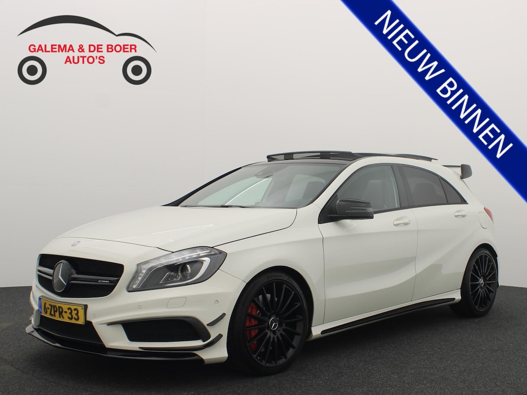Mercedes-Benz A-klasse AMG 45 4MATIC ORIG NL / DEALER OH / MILLTEK / PANORAMADAK / KUIPSTOELEN / HARMAN KARDON / AERO PACK / STOELVERW / XENON / ACC / CAMERA