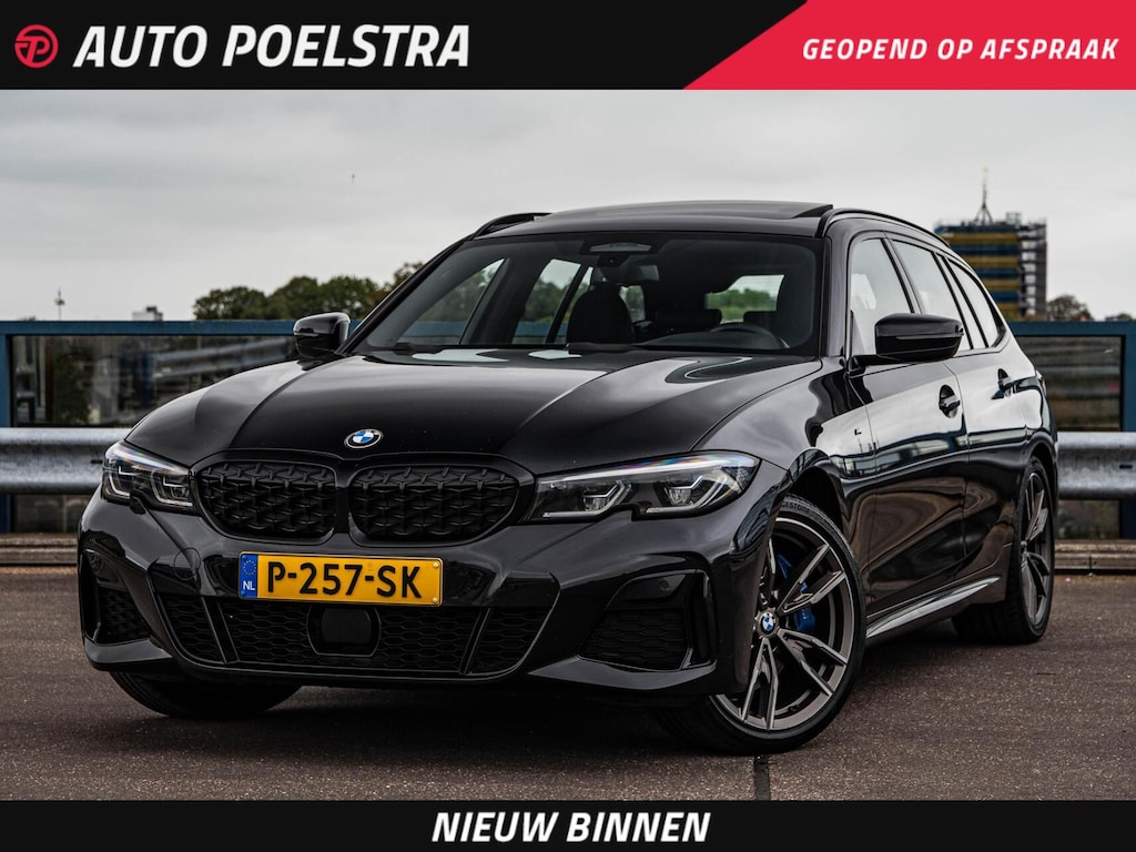 BMW 3-Serie Touring M340i xDrive High Executive M Sport B58 | Panoramadak | Laser LED | Driving Assistant Prof | Trekhaak | HUD | Keyless | Memory | Ambianceverlichting | 19" | Dealeronderhouden | incl. BTW