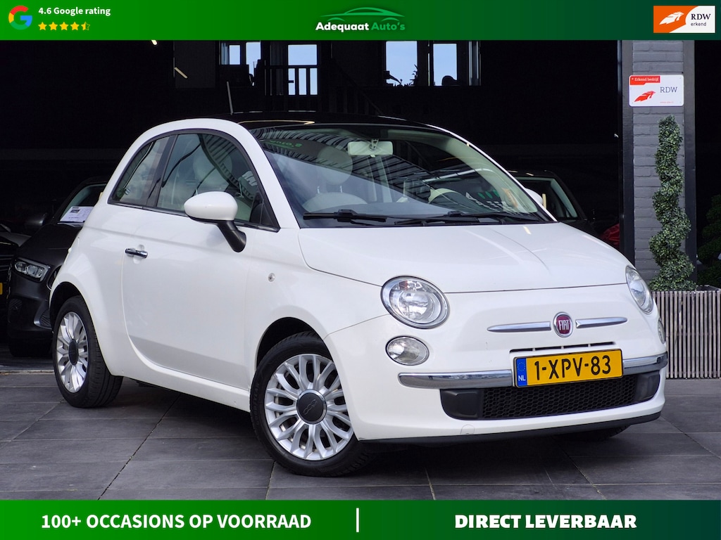 Fiat 500 0.9 TwinAir Turbo Lounge 2e Eig|Navi|Pano|Airco|APK