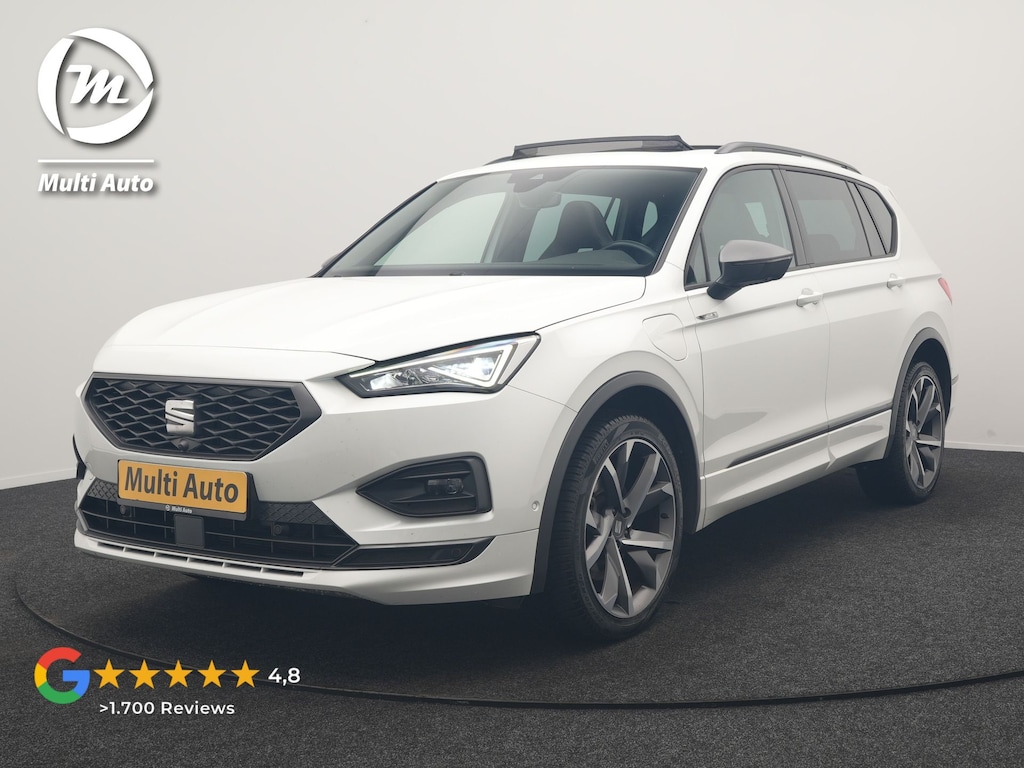 SEAT Tarraco 1.4 TSI e-Hybrid PHEV FR Business Intense 245pk Dealer O.H | Trekhaak Af Fabriek | Panodak | Adaptive Cruise | 360 Camera | Sportstoelen Memory & Verwarmd | Keyless | Blis | Stuur Verwarmd | Apple Carplay | Sfeerverlichting | Navigatie | DAB | 20"L.M | Plug In Hybrid