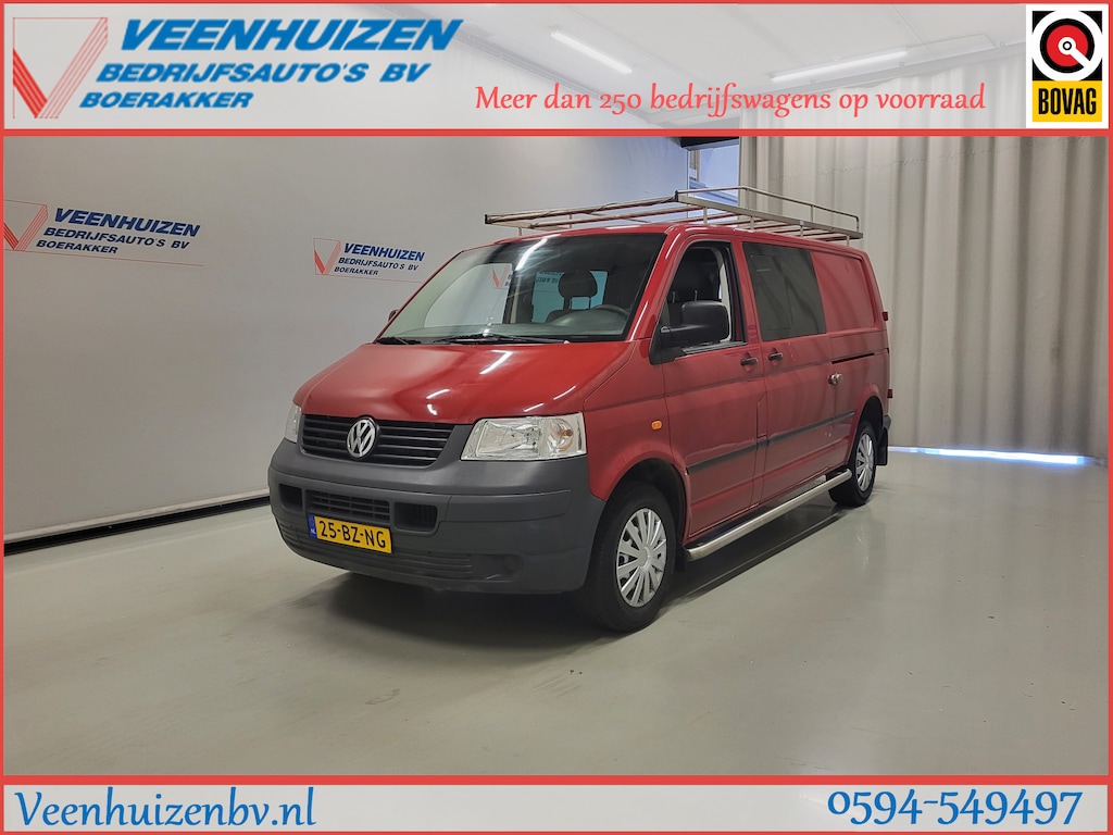Volkswagen Transporter 2.5TDI L2/H1 Dubbele Cabine Apk tot 22-6-2027!