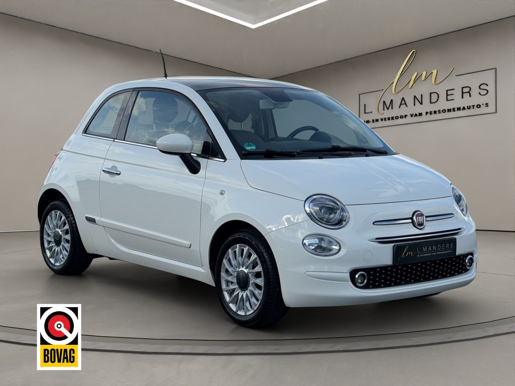 Fiat 500 1.2 Lounge 2019 WIT | Leder | Panoramadak | Airco