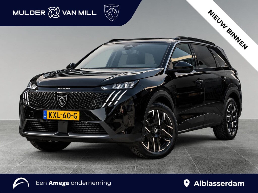Peugeot 5008 Allure Pack 1.2 Hybrid 145pk e-DSC6 | PANORAMIC NAVIGATION | 7-ZITS | STOEL + STUURVERW. | KEYLESS ENTRY | ADAPTIVE CRUISE | 19" LM-VELGEN | AGR-STOEL | DAB+ | DRAADLOOS APPLE CARPLAY / ANDROID AUTO |