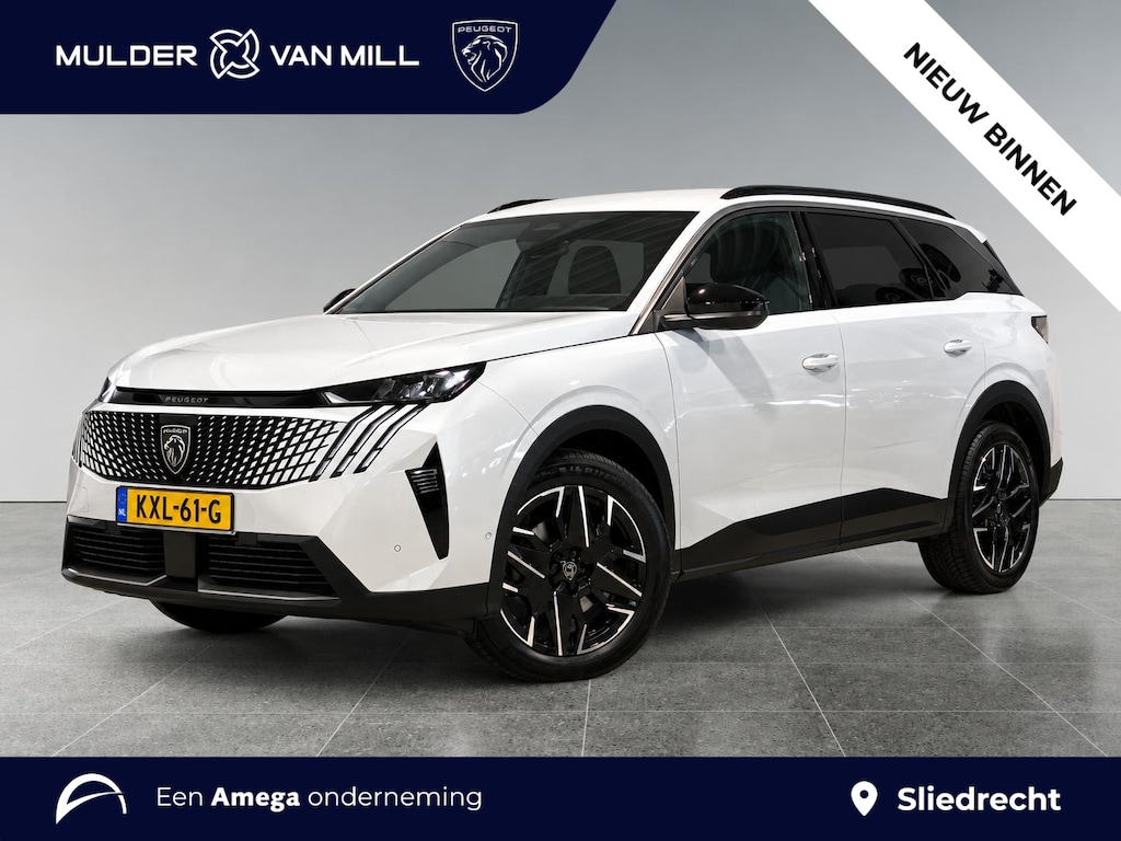 Peugeot 5008 Allure Pack 1.2 Hybrid 145pk e-DCS6 | 7-ZITS | AGR COMFORT | STOEL + STUURVERW. | PANORAMIC NAVIGATION | ADAPTIVE CRUISE | 360° CAMERA | DODEHOEKBEW. | DRAADLOOS APPLE CARPLAY / ANDROID AUTO | DAB+ |