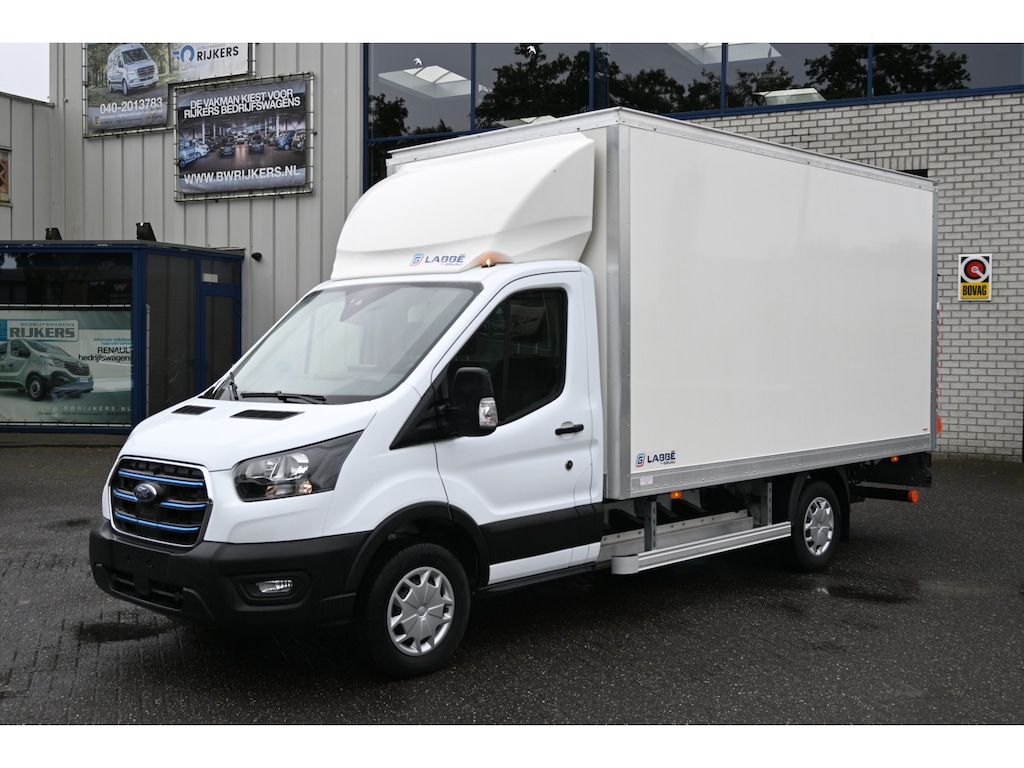 Ford E-Transit 68kWh 390L Trend Bakwagen met Dhollandia laadklep Navigatie met camera, Zijdeur