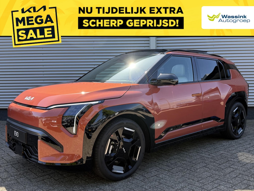 Kia EV3 GT-PlusLine 81.4 kWh | Stoelventilatie | Stoel/Stuurwielverwarming | Schuif/Kanteldak | Memory | 360 Camera | HUD |