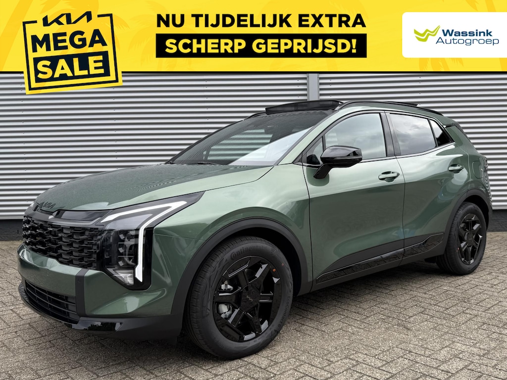 Kia Sportage 1.6 T-GDi Hybrid Black Edition Advanced | Schuif/Kanteldak | Stoel/Stuurwielverwarming | Elekt Stoel | Elekt Achterklep |