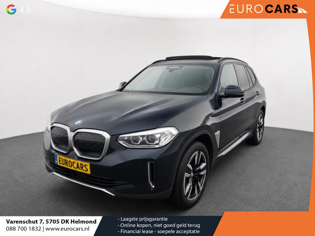 BMW iX3 High Executive Edition 80 kWh SOH 98,6% Panoramadak Trekhaak Navigatie Apple CarPlay Android Auto Camera Parkeerhulp Adaptive Cruise Control Stoelverwarming Full Led Leder Climate Control Lichtmetalen velgen