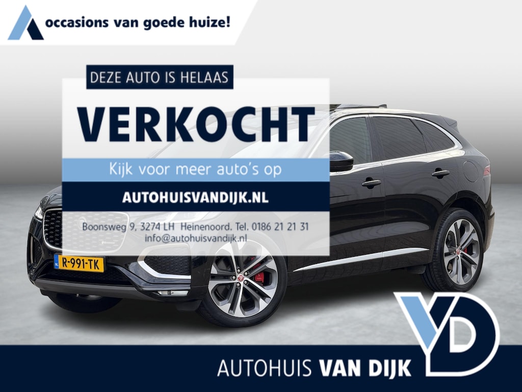 Jaguar F-Pace 2.0 P400e PHEV R-Dynamic SE | Meridian/Stoelverw. & -koeling/Pano-Dak/Adapt.Cruise/Carplay/21-inch