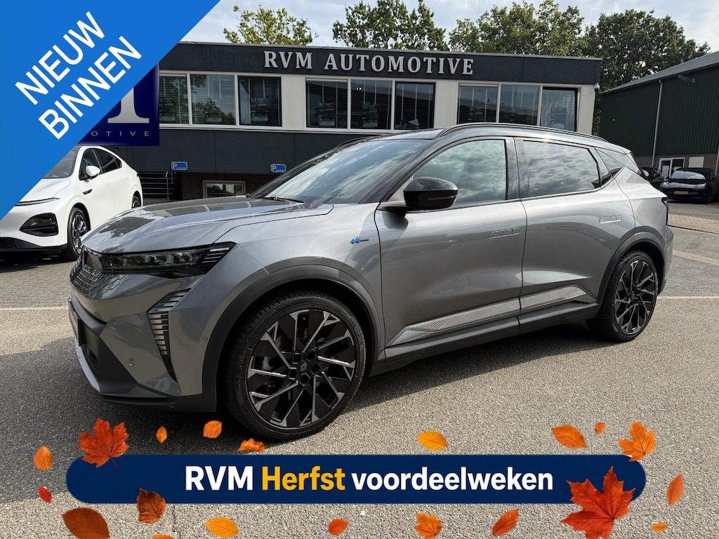 Renault Scenic E-Tech EV87 long range esprit Alpine VAN: 40.900,- VOOR: 38.877,- UW HERFSTVOORDEEL: 2.023,- | HARMAN KARDON | PANORAMADAK | ADAPTIVE CRUISE | CAMERA | DODE HOEK DETECTIE