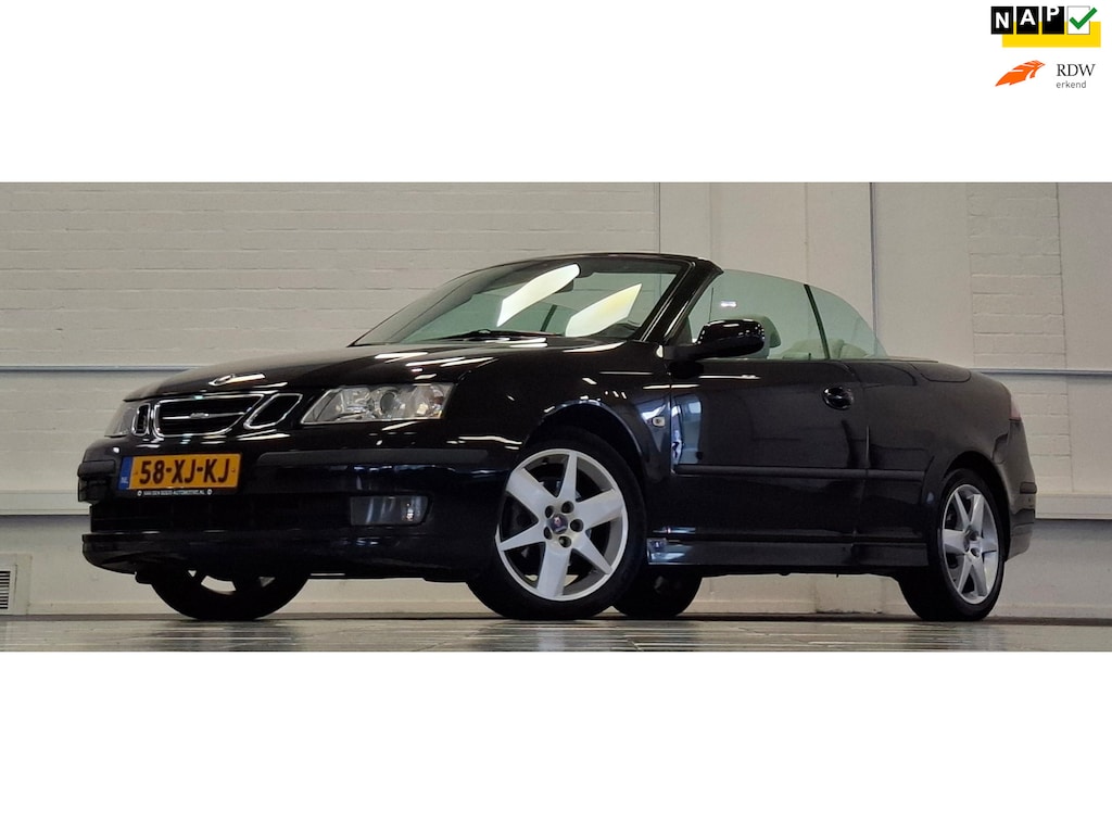 Saab 9-3 Cabrio 1.8t Vector A/T Leder Navi PDC 100% Onderhouden Garantie