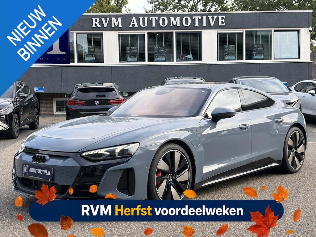 Audi e-Tron GT GT 93 kWh 4WD VAN: 56.900,- VOOR: 53.877,- UW HERSTVOORDEEL: 3.023,- EURO | CARBON PAKKET | STOEL VENTILATIE EN VERWARMING | PANORAMDAK | B&O GELUID | HEAD UP | LUCHTVERING ETC .