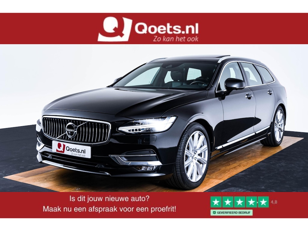 Volvo V90 2.0 T5 Inscription Panoramadak - Luchtvering - Adaptieve Cruise Control - Head up - Harman Kardon - Stoelverwarming voor/achter - Stuurwielverwarming - Visual Park Assist - Drive Mode Settings -