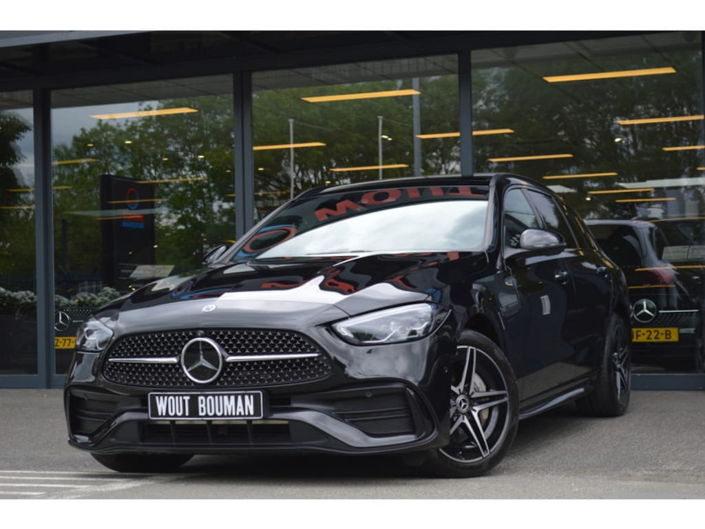 Mercedes-Benz C-klasse Estate 300 e AMG Led Leder Panorama Memory Distronic Massage Camera 360 Keyless Night Pdc
