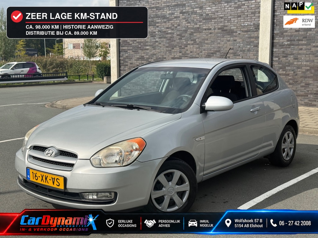 Hyundai Accent 1.6i Dynamic | Lage KM | Nwe APK | Airco | Onderhoudshistorie aanwezig