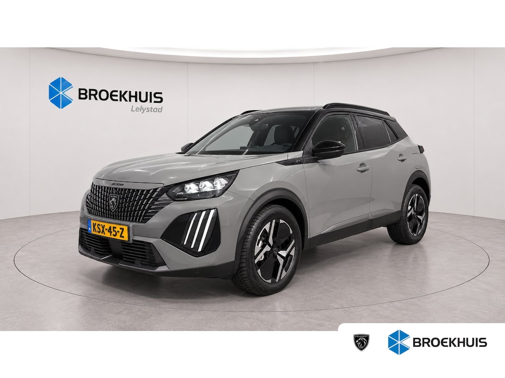 Peugeot 2008 1.2 PURETECH 130PK GT PACK AUTOMAAT / NAVI / LEDER / CLIMA / LED / PDC / 17" LMV / APPLE CARPLAY / KEYLESS / CAMERA / ADAPT. CRUISECONTROL / NIEUWSTAAT !!