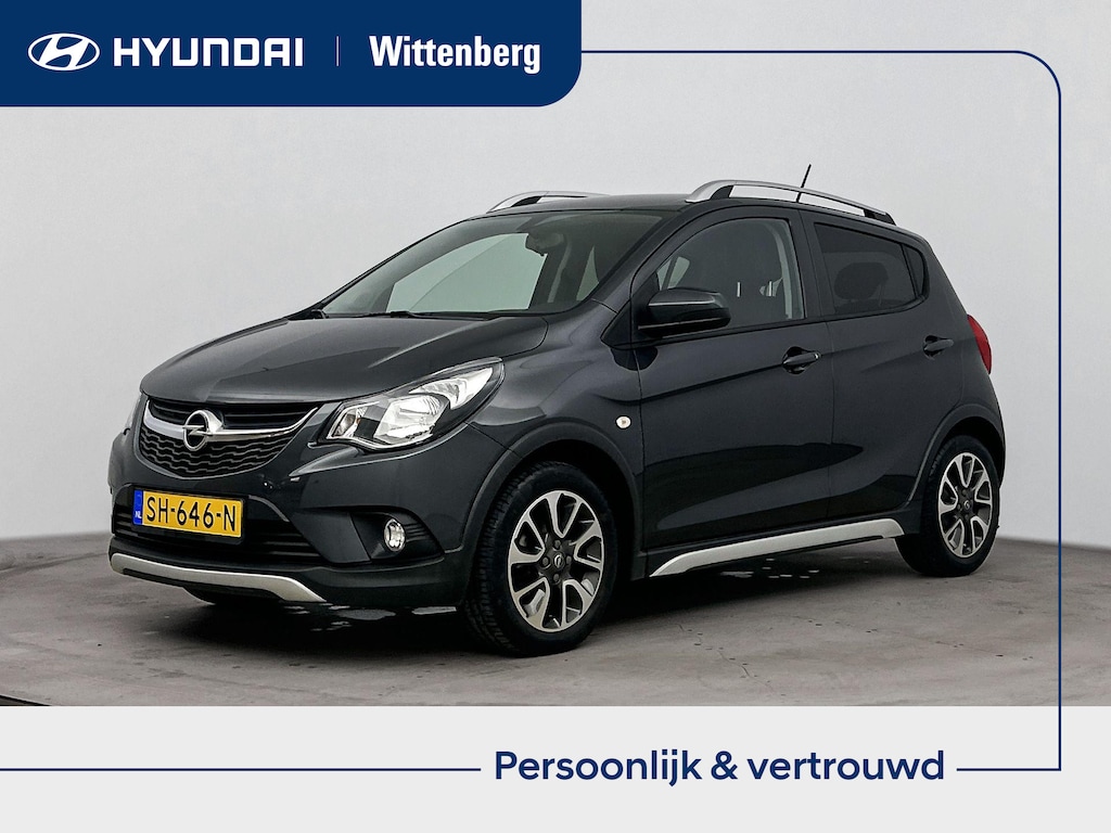 Opel Karl 1.0 Rocks Online Edition | Unieke km-stand! | Leer | Stoel + stuurverwarming | Apple Carplay | Trekhaak | Parkeersensoren |