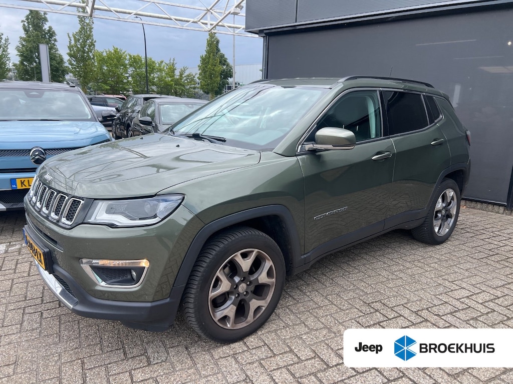 Jeep Compass 1.4 MultiAir Limited 4x4 l Trekhaak l Navigatie l Green Metallic l Side Assist l Parkeersensoren l Elekt. Klep l