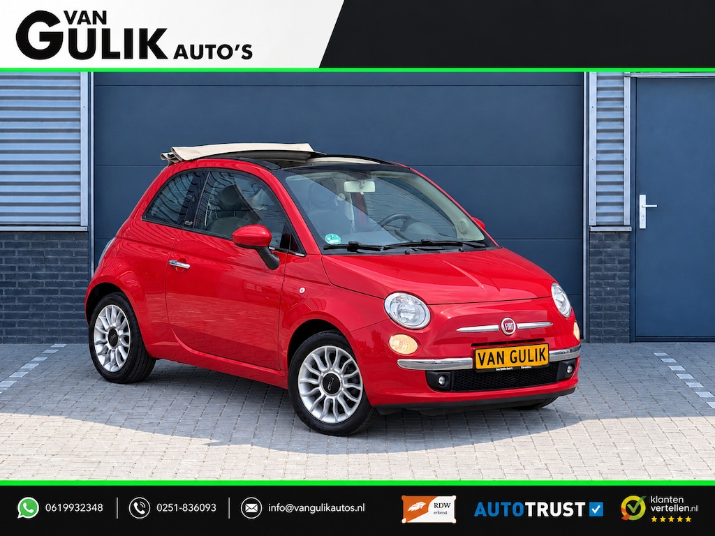 Fiat 500C 1.2 Lounge | Cabrio | Airco | Parkeersensoren |
