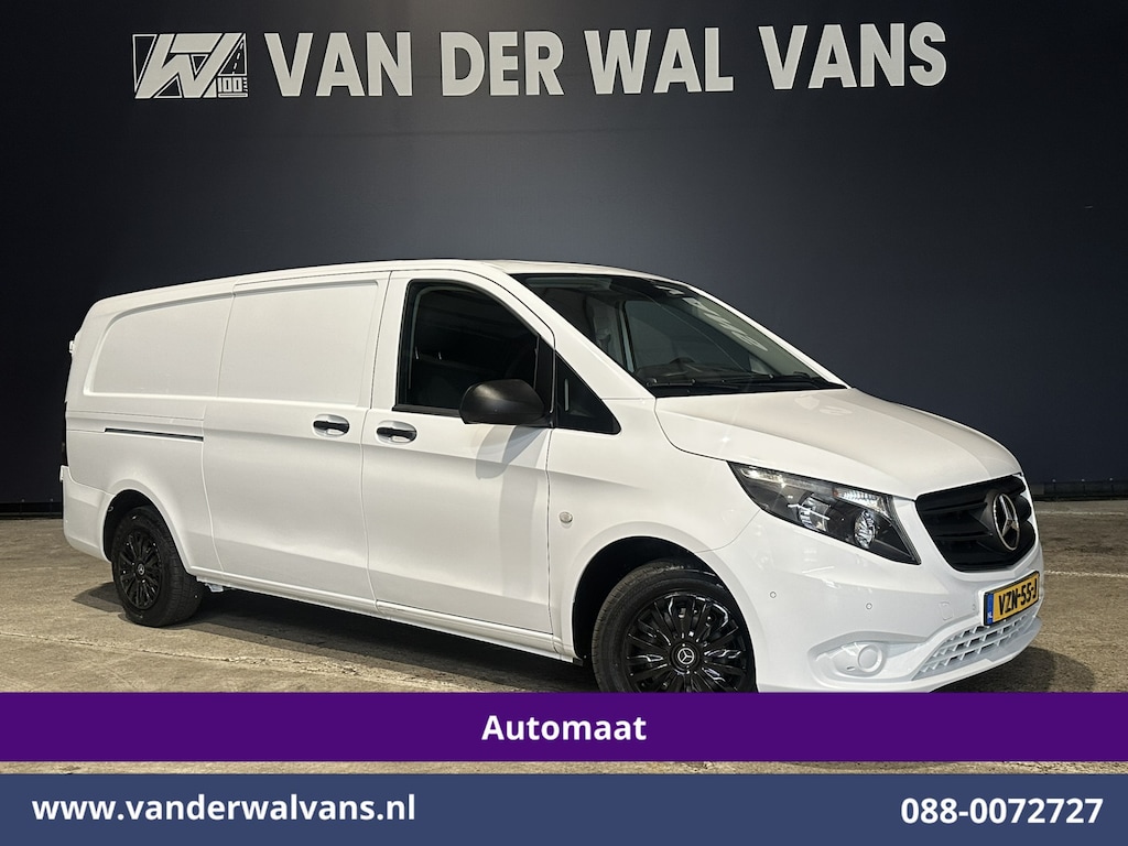 Mercedes-Benz Vito 114 CDI 136pk 9G-Tronic Automaat L3H1 Euro6 Airco | Camera | Apple Carplay | Cruisecontrol Android Auto, 2500kg Trekhaak, Parkeersensoren, Bijrijdersbank, Bumper in de kleur