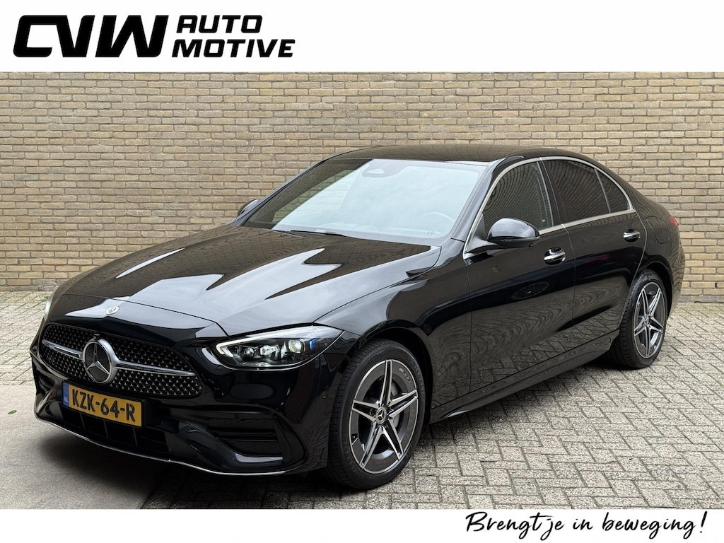 Mercedes-Benz C-klasse 300 e AMG Line | 3 fase | Trekhaak wegklapbaar | 360 camera | Sfeerverlichting | Adaptieve cruise | Sportstoelen | Stoelverwarming | Memory | Dodehoekdetectie | Navigatie | Apple CarPlay | Virtual cockpit | DAB | Keyless entry&start | Volledig dealeronderhouden