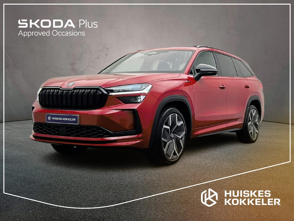 Skoda Kodiaq Sportline Business 1.5 TSI PHEV 204pk DSG Automaat Trekhaak, Head up display, Panoramadak, Adaptive cruise control, Navigatie, Achteruitrijcamera
