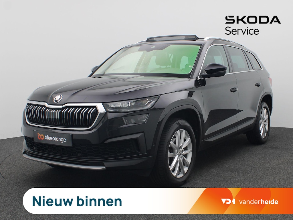 Skoda Kodiaq 1.5 TSI Business Edition Plus 150PK DSG Panoramadak, Verwarmbare stoelen vóór en achter, Memorystoel, Keyless, Elektr. Achterklep, 18'' Velgen, Virtual Cockpit, Achteruitrijcamera