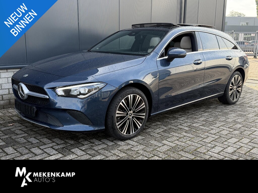 Mercedes-Benz CLA Shooting Brake 250 e Luxury Line 18"/Panoramadak/Leder/Stoel + stuurverwarming/Burmester/Elektrische klep/Keyless/PDC v+a/Apple Carplay & Android Auto