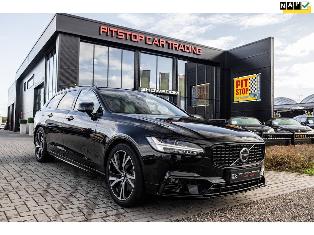 Volvo V90 B4 Ultimate Dark, ACC, Trekhaak, 1e eigenaar, Stuurverwarming!
