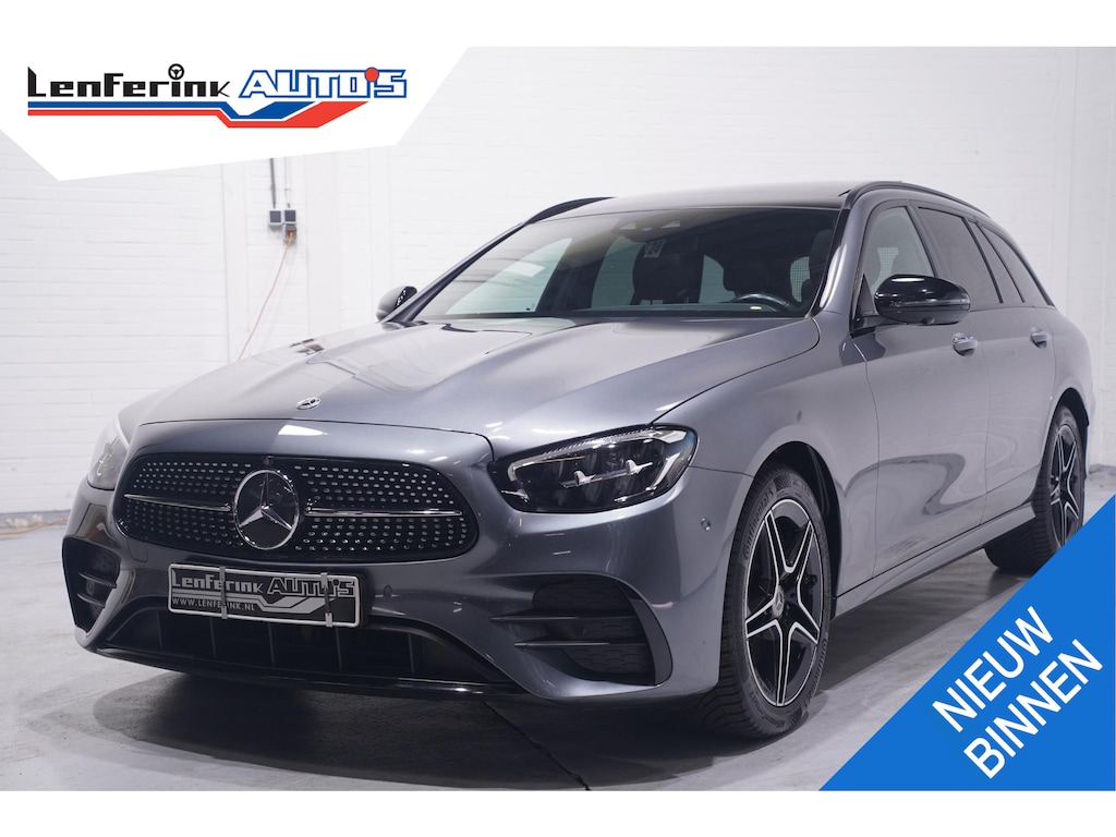 Mercedes-Benz E-klasse Estate 300 e AMG Line SOH 97% 1e Eig. NAP Panodak DAB-ontvangst sfeerverlichting Apple-carplay PDC v+a Private-glas Head-up Camera 360 Memory stoelen Burmester