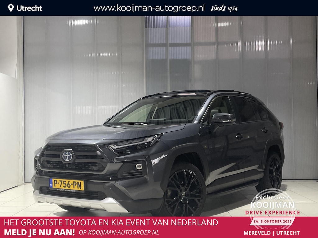 Toyota RAV4 2.5 Hybrid AWD ADVENTURE Schuif/Kanteldak, 360 Camera, JBL, Navigatie, 1650KG Trekgewicht, Stoelverwarming