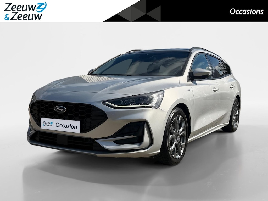 Ford Focus Wagon 1.0 EcoBoost Hybrid ST Line X | Automaat | Pano dak | BLIS | Adapt. Cruise control | Winter pack | Draadloos opladen mobiel | Parkeersensoren voor en achter | Achteruitrijcamera | B&O audio | Bovag garantie |
