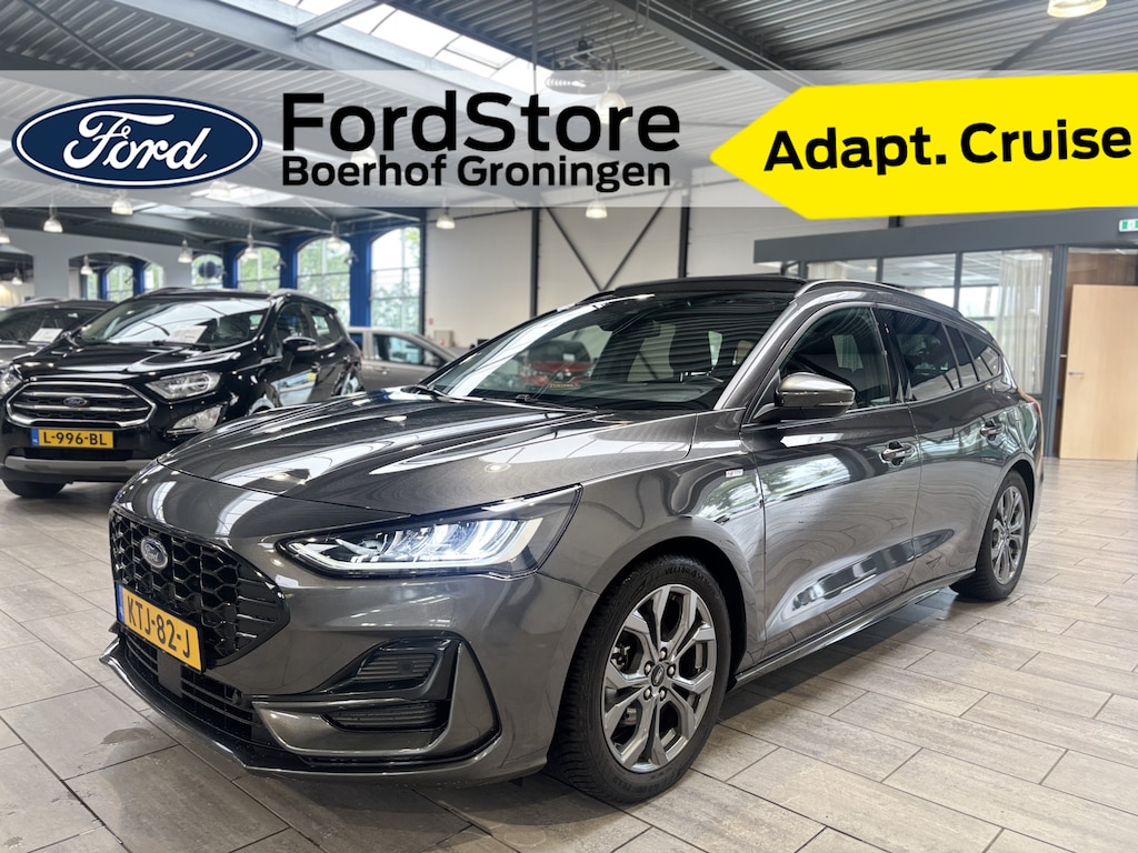 Ford Focus Wagon EcoBoost Hybrid 155 pk ST-Line | Pano | Winterpack | Cruise control | Climate control | SYNC 4 | All-season banden |