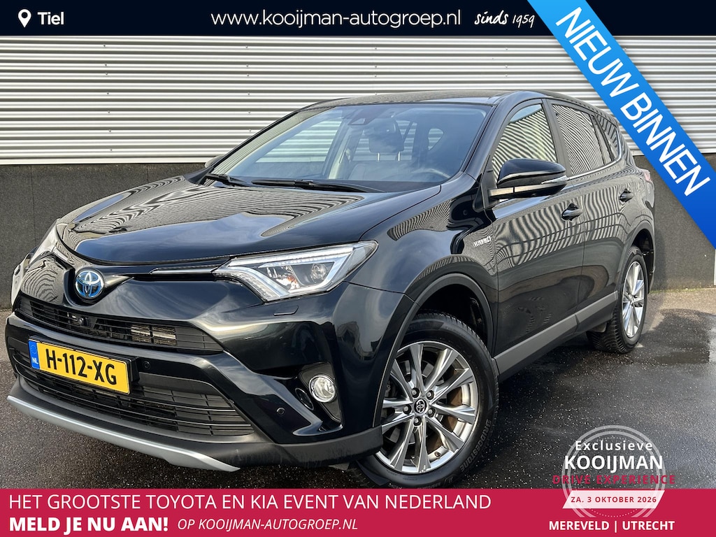 Toyota RAV4 2.5 Hybrid AWD Executive Trekhaak, Navigatie, Lederen bekleding, Dodehoekdetectie, 360" Camera, Dealeronderhouden, Stoel- & Stuurwiel verwarmd,
