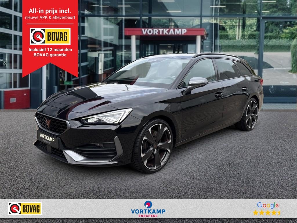 CUPRA Leon Sportstourer 1.4 TSI VZ e-HYBRID ZWENK.TREKHAAK/ACC/STUUR+STOELVERW/FULL-LINK/NAVI
